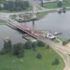 Photos aériennes de "rail" - Photo réf. 28171 - Pont tournant rail route.
