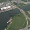 Photos aériennes de Le Havre (76600) | Seine-Maritime, Haute-Normandie, France - Photo réf. 28192 - Pont basculant Scherzer à contrepoids supérieur permettant le passage du canal de Tancarville.