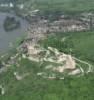 Photos aériennes de "ruines" - Photo réf. 28407 - Symbole de la cité, le Château-Gaillard surplombe la boucle de la Seine et le Petit Andely.
