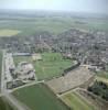 Photos aériennes de "ville" - Photo réf. 32561 - Vue du cimetire et des quipements sportifs de la ville.