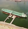 Photos aériennes - Transport fluvial et maritime - Photo réf. 35397 - Un pétrolier dans le port du Havre (Seine-Maritime).