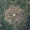 Photos aériennes de "fortification" - Photo réf. 37651 - La ville et ses remparts : œuvre d'une étonnante perfection géométrique, qui apparaît telle que Vauban l'a dessinée en 1698. Neuf-Brisach fait partie des douze sites Vauban classés au Patrimoine Mondial de l'UNESCO.