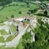 Photos aériennes de La Cluse-et-Mijoux (25300) - Le Château de Joux | Doubs, Franche-Comté, France - Photo réf. 38538 - Forteresse difie  l'entre de la Cluse de Pontarlier ds le XI sicle.