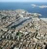 Photos aériennes de Marseille (13000) - Le Vieux Port | Bouches-du-Rhône, Provence-Alpes-Côte d'Azur, France - Photo réf. 42235 - La Canebire dbouchant sur le quai des Belges du vieux port.