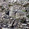 Photos aériennes de Orléans (45000) | Loiret, Centre, France - Photo réf. 42858 - Derrière la cathédrale, les jardins de l'Evêché.