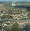 Photos aériennes de Bouchain (59111) - La Ville Haute | Nord, Nord-Pas-de-Calais, France - Photo réf. 45740 - Au premier plan, l'Escaut et les fortification de la ville.