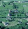 Photos aériennes de "chapelle" - Photo réf. 51910 - Seules traces du château de Bonnebosc, le colombier et la chapelle octogonale qui abrite le musée départemental de la résistance.