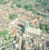 Photos aériennes de "manège" - Photo réf. 52891 - Sur la place, face à l'église Sainte-Rictrude, la ducasse s'est installée.
