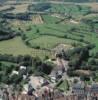 Photos aériennes de Bellême (61130) | Orne, Basse-Normandie, France - Photo réf. 55438 - Vue sur la poste, au loin le cimetire et le terrain de motocross.