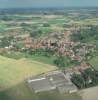 Photos aériennes de "Plan" - Photo réf. 57439 - Au premier plan, les établissements Blondeau, semenciers bien connus dans le monde agricole.