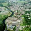 Photos aériennes de "Sambre" - Photo réf. 57740 - Au premier plan, l'imposante usine Dembiermont, et sur la rive droite de la Sambre, l'esplanade Saint-Marcel.