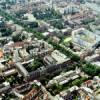 Photos aériennes de "Plan" - Photo réf. 58869 - On remarque facilement le boulevard grce  son alle d'arbres. Au premier plan, le palais Rameau, en face le collge Saint-Paul, et  la droite du boulevard, les universits catholiques.