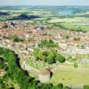 Photos aériennes de "Vauban" - Photo réf. 60816 - La tour de Navarre est la plus puissante, de plus, elle est associe  la tour d'Orval qui permettait un acheminement des artilleries grce  sa rampe hlicodale.