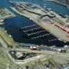 Photos aériennes de "pêche" - Photo réf. 60905 - Au bout du bassin Napoléon destiné aux grandes unités de pêche, la gare maritime.