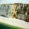 Photos aériennes de Étretat (76790) - Les Falaises | Seine-Maritime, Haute-Normandie, France - Photo réf. 61237 - Dominant la falaise, le Muse Nungesser et Coli.