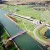 Photos aériennes de "pont-canal" - Photo réf. 61741 - Les écluses entre le Rhin et le canal de Huninge.