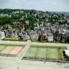 Photos aériennes de Trouville-sur-Mer (14360) - Autre vue | Calvados, Basse-Normandie, France - Photo réf. 62671 - Les cours de tennis sur la plage.