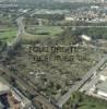 Photos aériennes de Illzach (68110) - Le Quartier Quatre Saisons | Haut-Rhin, Grand Est, France - Photo réf. A00315 - Entre les infrastuctures routires et la zone industrielle, des potagers.