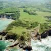 Photos aériennes de Hendaye (64700) - La Pointe Sainte-Anne | Pyrénées-Atlantiques, Aquitaine, France - Photo réf. 62134 - Au loin, le chteau d'Antoine Abbadie.