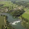 Photos aériennes de "d'Oloron" - Photo réf. N002909 - Le Gave d'Oloron coule au premier plan.