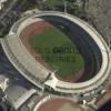 Photos aériennes de "paris" - Photo réf. N004032 - Le stade Charléty situé dans le 13ème arrondissement de Paris accueille de nombreuses manifestations sportives chaque année.