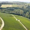 Photos aériennes de "campagne" - Photo réf. N004082 - Paysage vallonné de campagne dans l'Yonne.