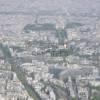 Photos aériennes de "Place" - Photo réf. N009423 - Le quartier de la place Denfert Rochereau et, au second plan le Jardin du Luxembourg
