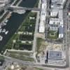 Photos aériennes de Nancy (54000) - Le Quartier Meurthe-Canal | Meurthe-et-Moselle, Lorraine, France - Photo réf. N009822 - Les Jardins d'Eau