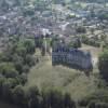 Photos aériennes de "ruines" - Photo réf. N017835 - Le chteau actuel bti sur d'anciennes ruines date du 19 sicle