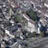 Photos aériennes de "vestiges" - Photo réf. N018004 - Avec ses deux tours restantes, le château fort dit de Châtel-Derrière nous livre des vestiges du 15è siècle.