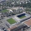 Photos aériennes de "Stade" - Photo réf. N018012 - Le stade du Football Club de Sochaux Montbliard, le stade Bonal