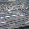 Photos aériennes de "usines" - Photo réf. N018108 - Les usines Peugeot ont une part très importante dans l'économie de la ville.