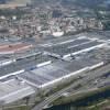 Photos aériennes de "usines" - Photo réf. N018109 - Les usines Peugeot ont une part très importante dans l'économie de la ville.