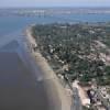 Photos aériennes de "estuaire" - Photo réf. N018886 -  En arrière-plan on peut voir le Pont de Saint-Nazaire.