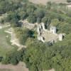 Photos aériennes de "ruines" - Photo réf. N019257 - Les ruines les plus anciennes du château de Ranrouêt datent du 13è siècle.