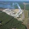 Photos aériennes de "bois" - Photo réf. N019714 - Une usine de traitement du bois à Rion-des-Landes.