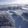 Photos aériennes de "pistes" - Photo réf. N020537 - Vue sur les pistes de le station de sport d'hiver de La Bresse dans les Vosges.