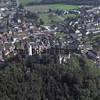 Photos aériennes de "châteaux" - Photo réf. N027262 - Ce chteau dtruit et brl  plusieurs reprises fut reconstruit par l'vque de Lausanne, Landri de Durnes  la fin du XIIe sicle.