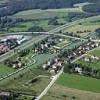 Photos aériennes de "Saône" - Photo réf. N027964 - Le canal de La Haute-Sane longe ici l'autoroute A36 appele La Comtoise.