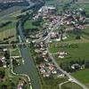 Photos aériennes de "Saône" - Photo réf. N027965 - Le canal de La Haute-Sane longe ici l'autoroute A36 appele La Comtoise.