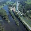 Photos aériennes de "Rhin" - Photo réf. N028155 - Le canal du Rhône au Rhin longe ici le Doubs