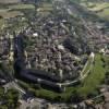 Photos aériennes de "citadelle" - Photo réf. N028768 - Une ville entourée par des fortifications du Moyen-Âge et classée au Patrimoine Mondial de l'UNESCO.