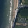 Photos aériennes de "lieu" - Photo réf. N029261 - La célèbre plage d'Omaha Beach où eu lieu le débarquement des Américains le 6 Juin 1944 (Calvados).