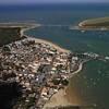 Photos aériennes de La Barre-de-Monts (85550) | Vendée, Pays de la Loire, France - Photo réf. N033853 - En arrire-plan, le pont de Noirmoutier qui relie l'le du mme nom au continent.