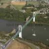 Photos aériennes de "fleuve" - Photo réf. N034416 - Pas moins de quatre ponts différents furent construits au cours de l'histoire à La Roche-Bernard (Morbihan).