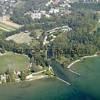 Photos aériennes de Préverenges (CH-1028) | , Vaud, Suisse - Photo réf. N037172 - La Venoge se jette ici dans le Lac Léman.
