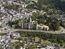 Photos aériennes de Josselin (56120) - Autre vue | Morbihan, Bretagne, France - Photo réf. T035444 - La vaste forteresse, construite au 11 sicle, fut rebtie par Olivier de Clisson au 14 sicle.