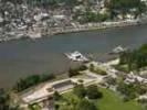 Photos aériennes de "Seine" - Photo réf. T037833 - Le bac traversant la Seine au niveau de Duclair (Seine-Maritime).