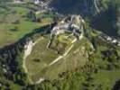 Photos aériennes de La Cluse-et-Mijoux (25300) - Le Château de Joux | Doubs, Franche-Comté, France - Photo réf. T038105