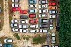 Photos aériennes de "voiture" - Photo réf. C088743 - Une Casse Automobiles